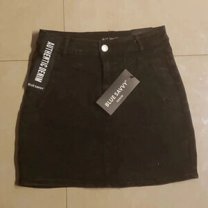 Blue savvy denim skirt size XL NWT
